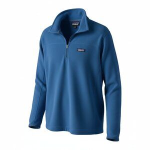 patagonia blue fleece quarter zip size medium
